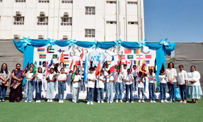 ‘ന്യൂ ഹൊറിസോൺ സ്കൂളിൽ യു.എൻ ദിനാഘോഷം ‘ന്യൂ ഹൊറിസോൺ സ്കൂളിൽ യു.എൻ ദിനാഘോഷം