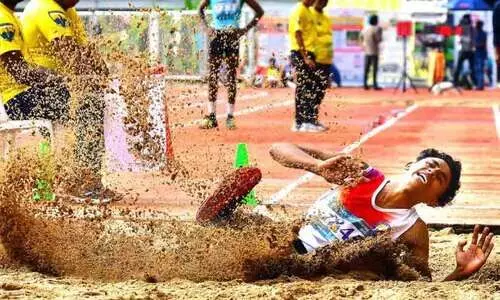 അ​ത്​​ല​റ്റി​ക്​​സി​ൽ പാ​ല​ക്കാ​ട്​ മു​ന്നി​ൽ; ഓ​വ​റോ​ൾ പ​ട്ടി​ക​യി​ൽ തി​രു​വ​ന​ന്ത​പു​ര​ത്തി​ന്‍റെ കു​തി​പ്പ്​
