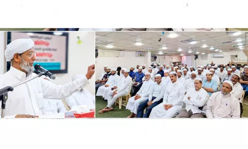 വടശ്ശേരി ഹസൻ മുസ്‍ലിയാർക്ക് സ്വീ​ക​ര​ണം