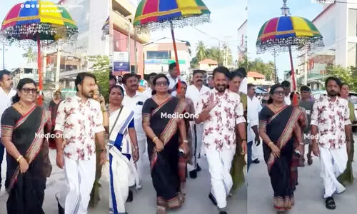 Rahul Mamkootathil and Prameela Sasidharan