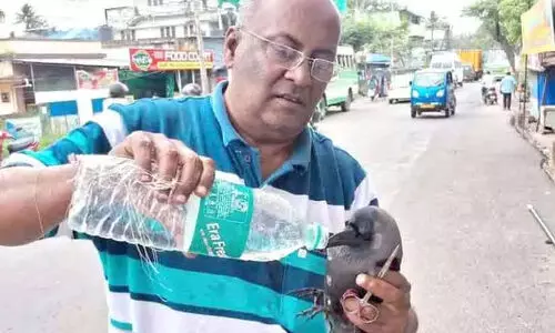 കാക്കയെ രക്ഷിക്കാൻ വീണ്ടും ബംഗളൂരുവിൽനിന്ന് പറന്നെത്തി മുകേഷ് ജൈൻ