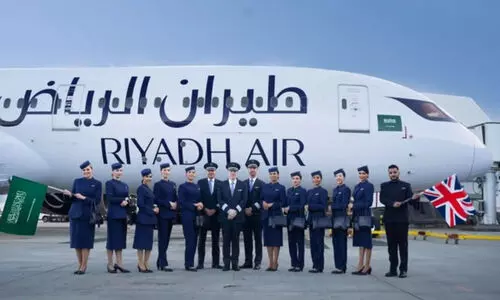 When the first flight of Riyadh Airs international service arrived in London