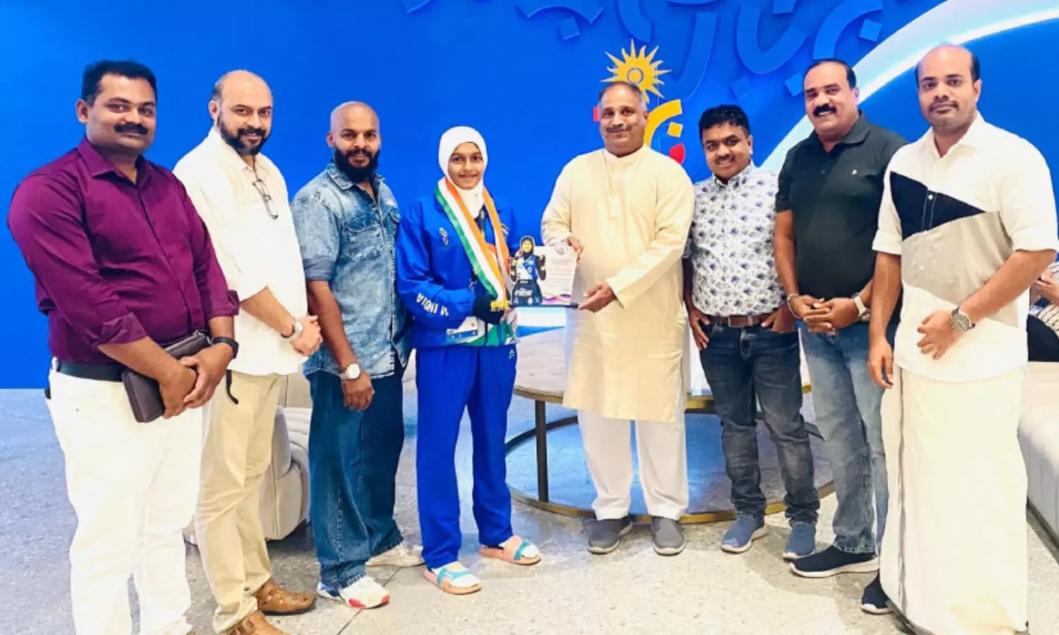 നിഷാദ് അൻജൂമിനെ ബഹ്റൈൻ; മലപ്പുറം ഡിസ്ട്രിക്ട് ഫോറം ആദരിച്ചു