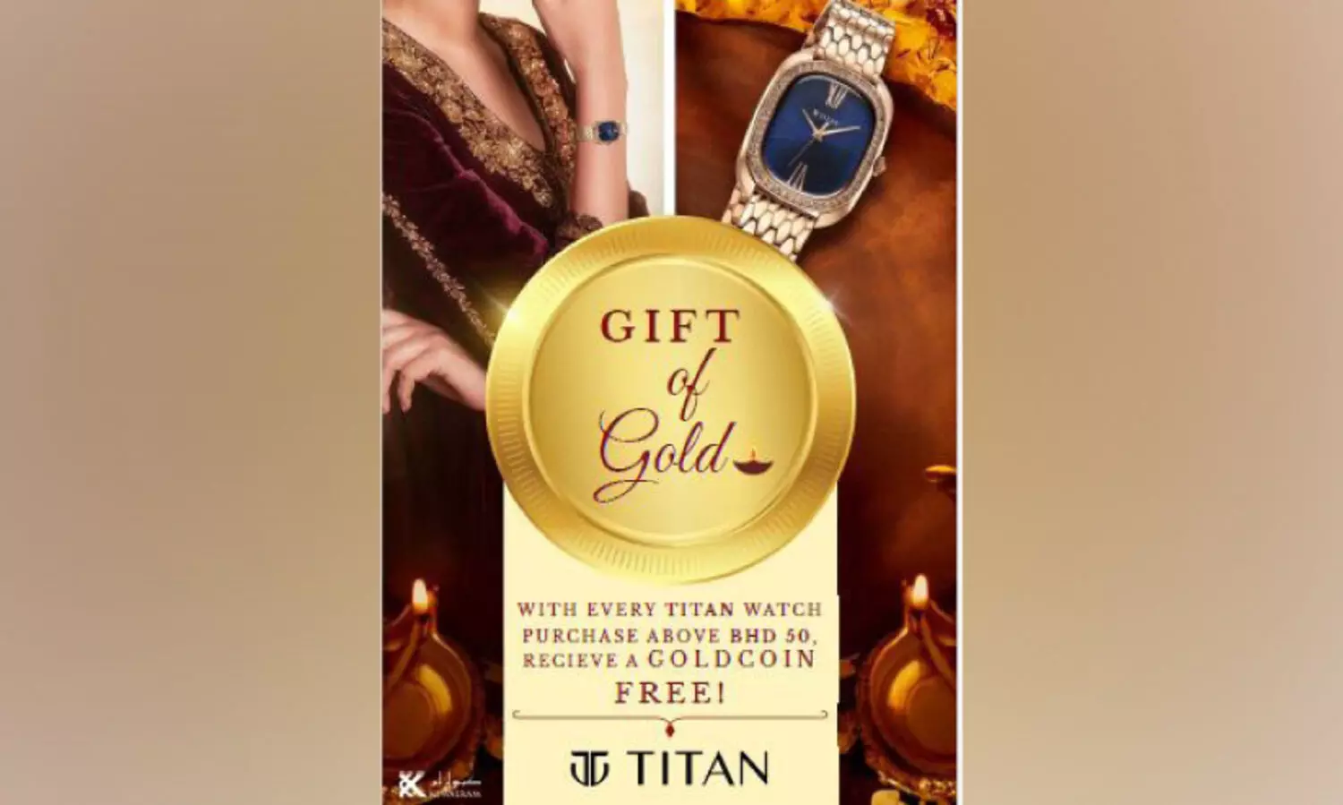 ടൈ​റ്റ​ൻ വാ​ച്ചു​ക​ളു​ടെ ‘ഗി​ഫ്റ്റ് ഓ​ഫ് ഗോ​ൾ​ഡ്’ ദീ​പാ​വ​ലി കാ​മ്പ​യി​നു​മാ​യി കേ​വ​ൽ​റാം