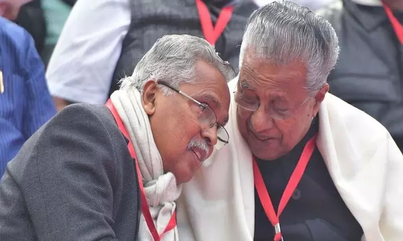 Binoy viswam, Pinarayi vijayan