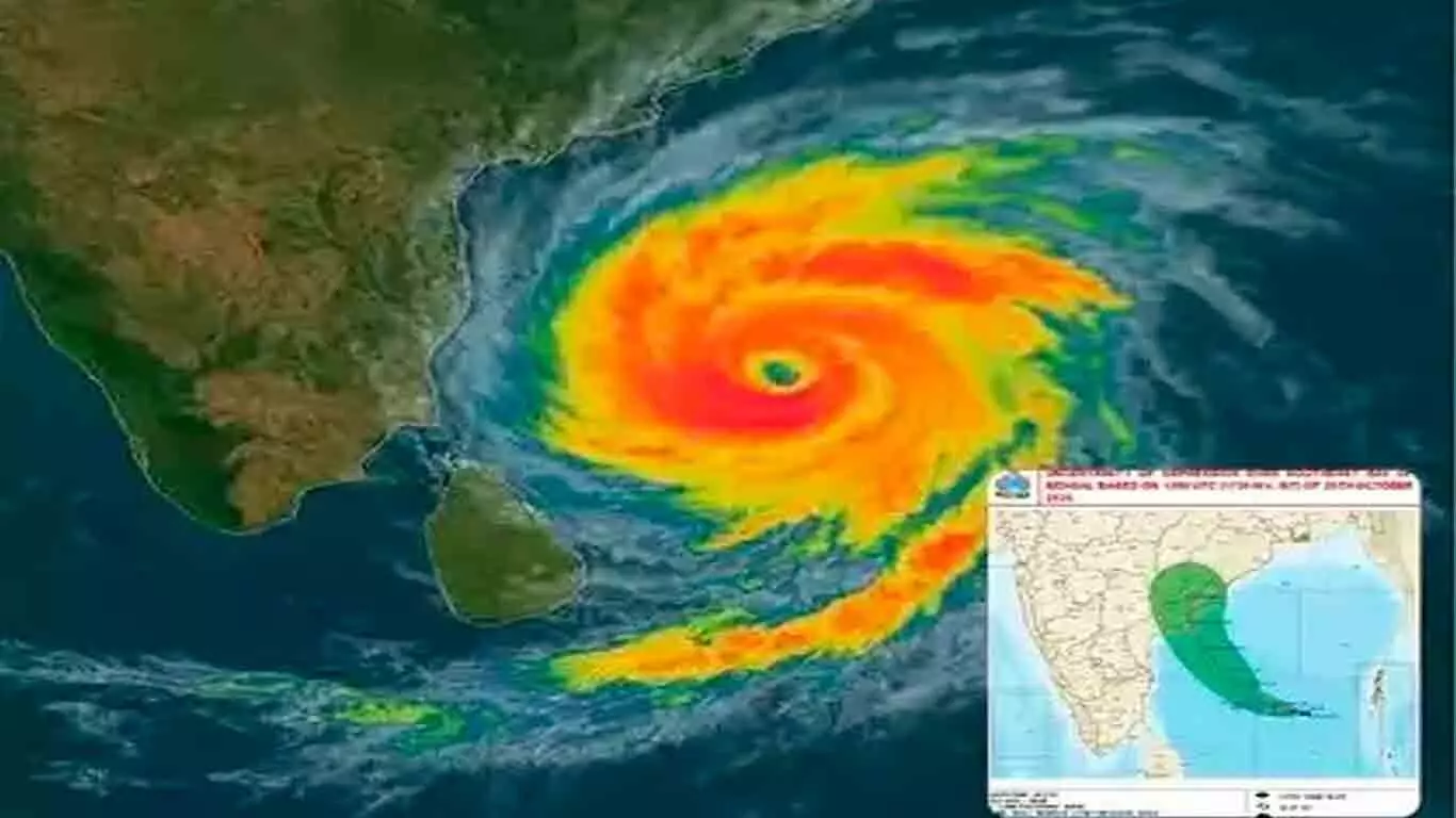 മോൻത ചുഴലിക്കാറ്റ്; ജാഗ്രതയിൽ ആന്ധ്ര, കൊനസീമയിൽ ഒഴിപ്പിക്കുന്നത് 10,000 പേരെ, 120 ദുരിതാശ്വാസ ക്യാമ്പുകൾ മോൻത ചുഴലിക്കാറ്റ്; ജാഗ്രതയിൽ ആന്ധ്ര, കൊനസീമയിൽ ഒഴിപ്പിക്കുന്നത് 10,000 പേരെ, 120 ദുരിതാശ്വാസ ക്യാമ്പുകൾ