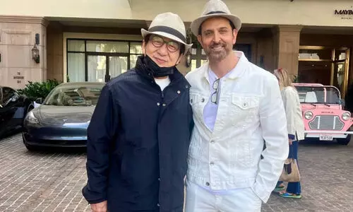 Hrithik Roshan with Jackie Chan