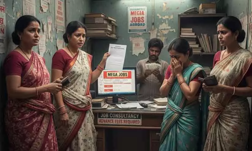 വീ​ട്ടി​ലി​രു​ന്ന് ജോ​ലി എന്ന വാഗ്ദാനം 8000 സ്ത്രീ​ക​ളെ ക​ബ​ളി​പ്പി​ച്ച് 12 കോ​ടിയുടെ ത​ട്ടിപ്പ്