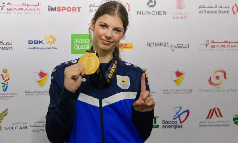 ഏഷ്യൻ യൂത്ത് ഗെയിംസ്; സുവർണ നേട്ടവുമായി യാസ്മിൻ വലീദ് ഏഷ്യൻ യൂത്ത് ഗെയിംസ്; സുവർണ നേട്ടവുമായി യാസ്മിൻ വലീദ്