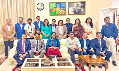 ഒ​ളി​മ്പ്യ​ൻ പി.​ടി. ഉ​ഷ ബ​ഹ്‌​റൈ​നി​ൽ ഇ​ന്ത്യ​ൻ അം​ബാ​സ​ഡ​ർ സ്വീ​ക​രി​ച്ചു