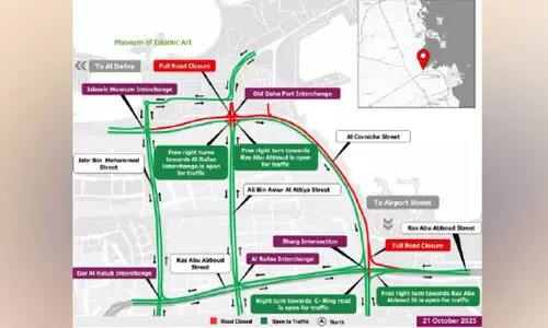 റോ​ഡ് ന​വീ​ക​ര​ണ പ്ര​വൃ​ത്തി​ക​ൾ​ക്കാ​യി അ​ട​ക്കും