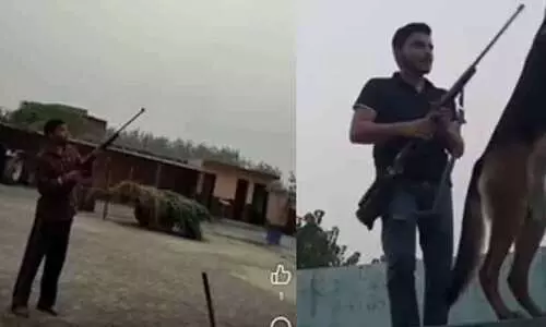 ​Two brothers from Muzaffarnagar fired a gun and made a reel police arrested them