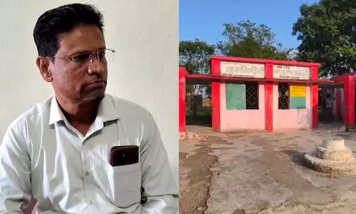 ഇസ്‍ലാമിലെ നമസ്കാരത്തിന് സമാനമായ യോഗ പഠിപ്പിച്ചെന്ന്; അധ്യാപകനെതിരെ നടപടി ആവശ്യവുമായി ഹിന്ദു ജാഗരൺ മഞ്ച്, സർവീസിൽ നിന്ന് പുറത്താക്കി