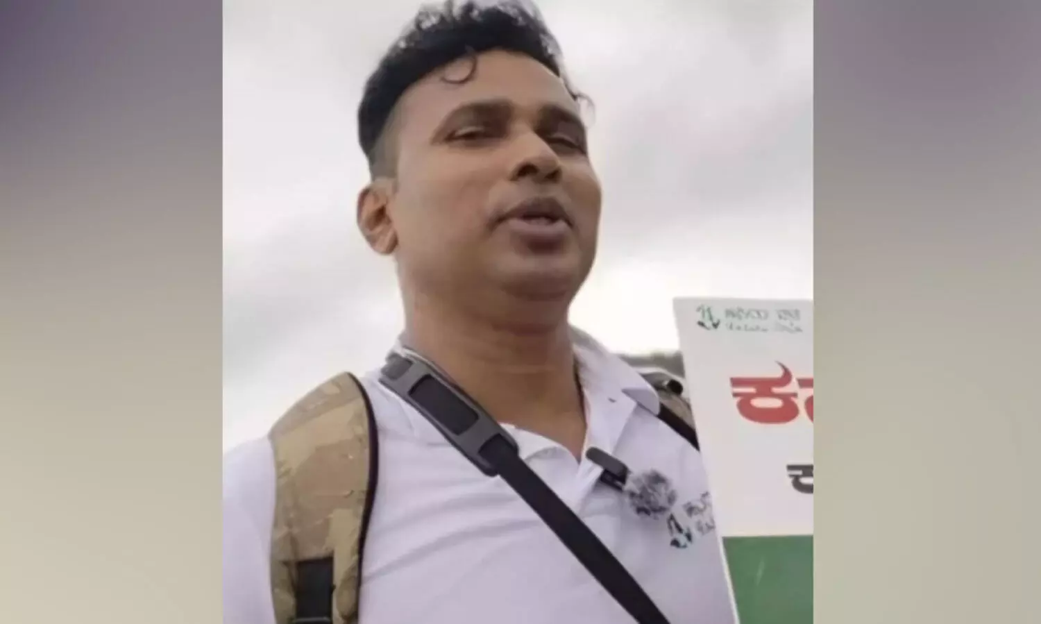 ഹരിത സന്ദേശവുമായി യുവാവിന്റെ 300 കി.മീറ്റർ ഒറ്റയാൻ പദയാത്ര