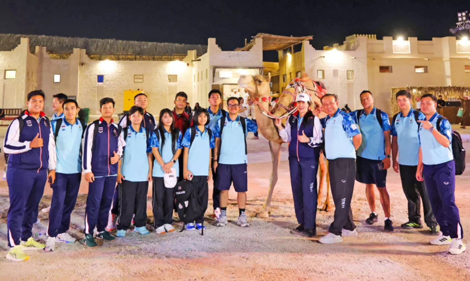 ഗെ​യിം​സി​ൽ പ​ങ്കെ​ടു​ക്കു​ന്ന പ്ര​തി​നി​ധി   സം​ഘാം​ഗ​ങ്ങ​ൾ​ക്ക്  സാം​സ്കാ​രി​ക വി​രു​ന്നൊ​രു​ക്കി