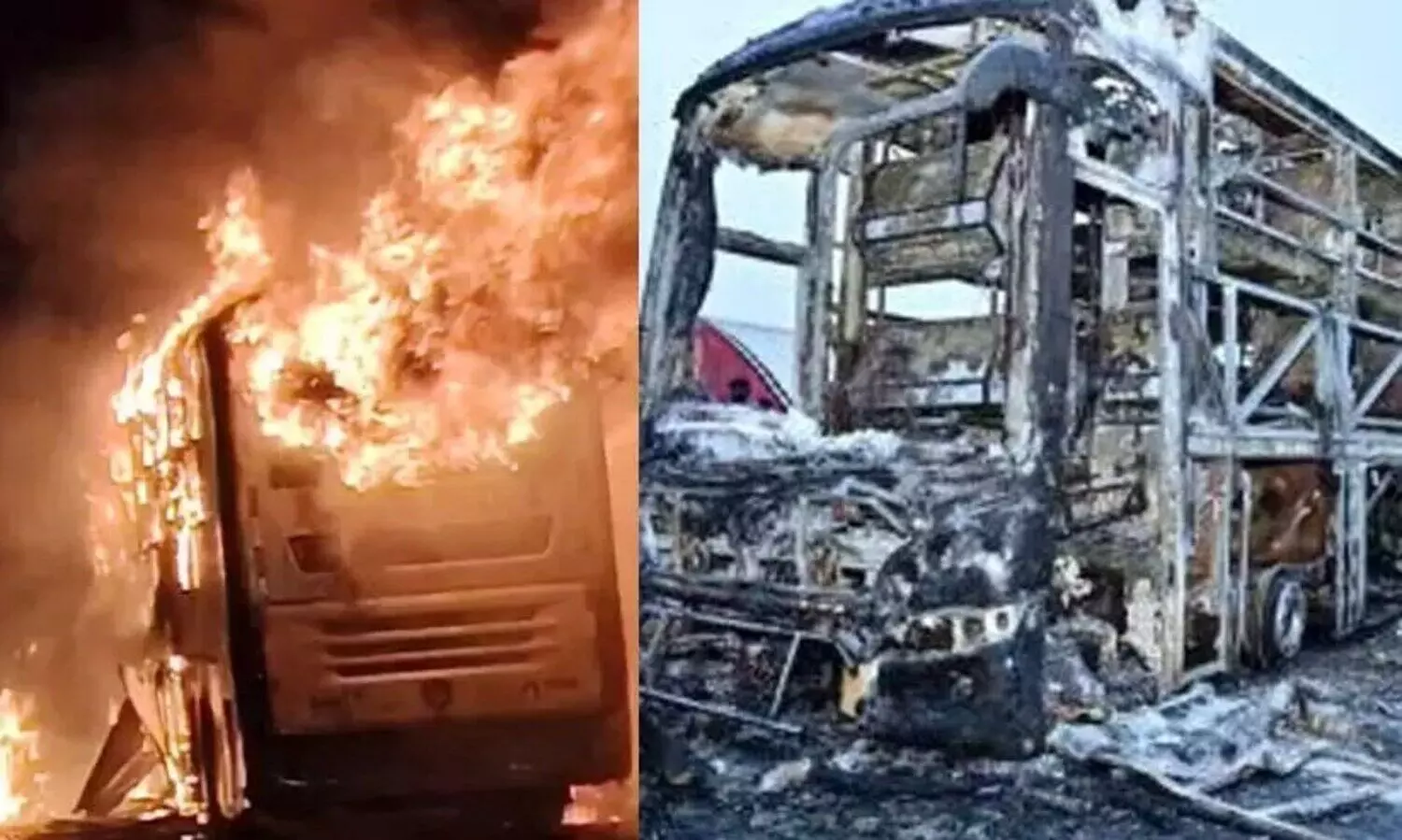 കുർനൂൽ ബസ് അപകടത്തിൽ ട്വിസ്റ്റ്; മൂന്നാമതൊരു ബസ് ഡ്രൈവർക്കായി പൊലീസ് അന്വേഷണം