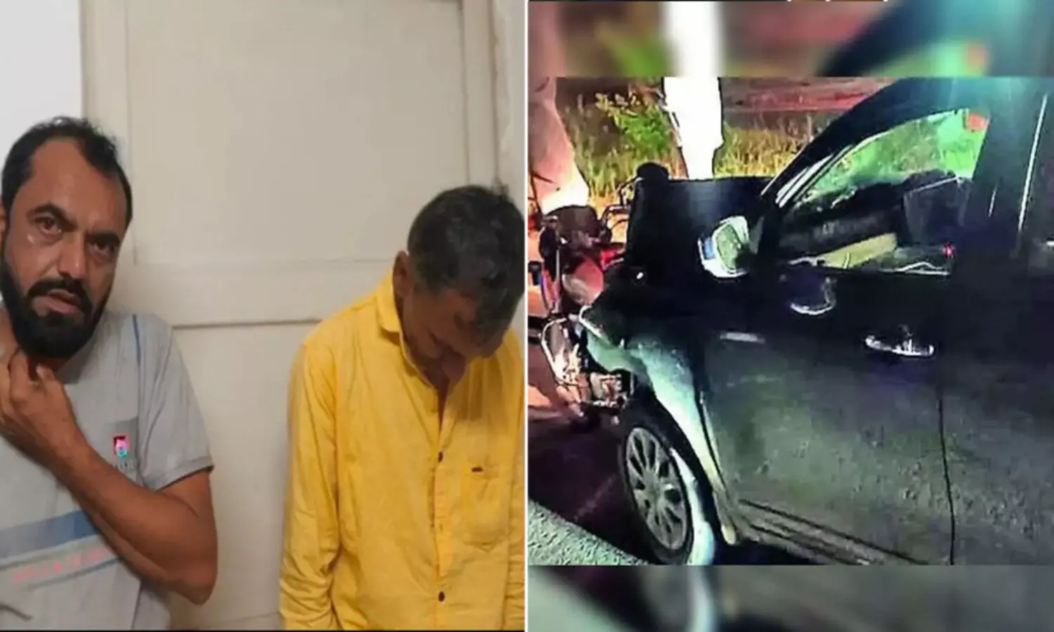 ഗുജറാത്തിൽ മദ്യലഹരിയിൽ അധ്യാപകൻ ഓടിച്ച കാർ മോട്ടോർ സൈക്കിളിലിടിച്ചു; കാറിനുമേൽ വീണയാളെയും കുരുങ്ങിയ വണ്ടിയെയും കൊണ്ട് ഓടിയത് കിലോമീറ്ററോളം