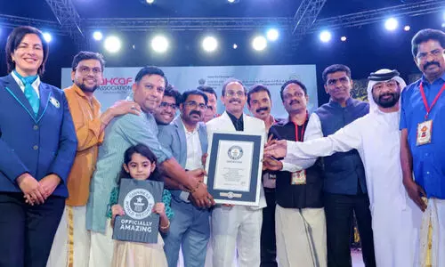 ഗി​ന്ന​സ് വേ​ൾ​ഡ് റെ​ക്കോ​ഡ് നേ​ട്ട​ത്തി​ൽ വി​നി ഇ​ന്റ​ർ​നാ​ഷ​ന​ൽ