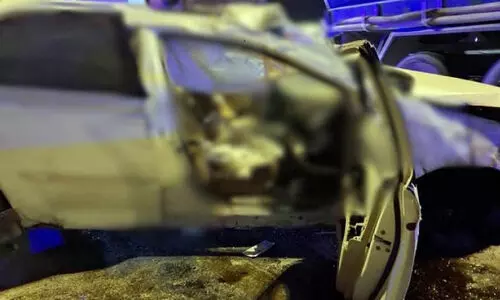 മുത്‌ല റോഡിൽ വാഹനങ്ങൾ കൂട്ടിയിടിച്ച് മറിഞ്ഞ് ഒരാൾ മരിച്ചു