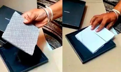 ഓ​ർ​ഡ​ർ ചെ​യ്ത​ത് 1.86 ല​ക്ഷ​ത്തി​ന്റെ സ്മാ​ർ​ട്ട് ഫോ​ൺ; കി​ട്ടി​യ​ത് ടൈ​ൽ