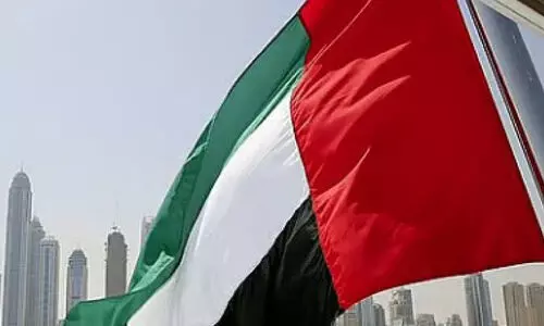 ദേ​ശീ​യ പ​താ​ക​ദി​നം: ഗ്ലോ​ബ​ൽ വി​ല്ലേ​ജി​ൽ ഡ്രോ​ൺ ഷോ