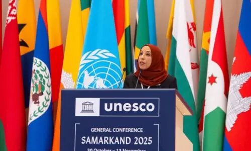 യു​​െന​സ്കോ സ​മ്മേ​ള​ന​ം; സ​മാ​ധാ​ന​ത്തി​നും വി​ദ്യാ​ഭ്യാ​സ​ത്തി​നും പ്ര​തി​ബ​ദ്ധ​ത അ​റി​യി​ച്ച് ഒ​മാ​ൻ