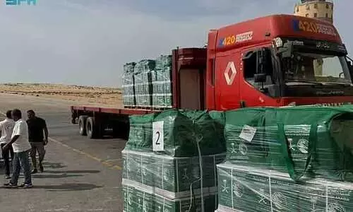 ഗസ്സക്ക് കൈത്താങ്ങായി സൗദിയുടെ 71-ാമത് ദുരിതാശ്വാസ വിമാനം ഈജിപ്തിലെത്തി