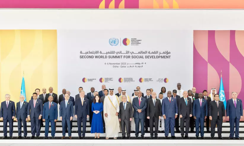 ലോക സാമൂഹിക വികസന ഉച്ചകോടിക്ക് തുടക്കം; ഫലസ്തീൻ പുനർനിർമാണത്തിന് അന്താരാഷ്ട്ര പിന്തുണ വേണം -ഖത്തർ അമീർ ലോക സാമൂഹിക വികസന ഉച്ചകോടിക്ക് തുടക്കം; ഫലസ്തീൻ പുനർനിർമാണത്തിന് അന്താരാഷ്ട്ര പിന്തുണ വേണം -ഖത്തർ അമീർ