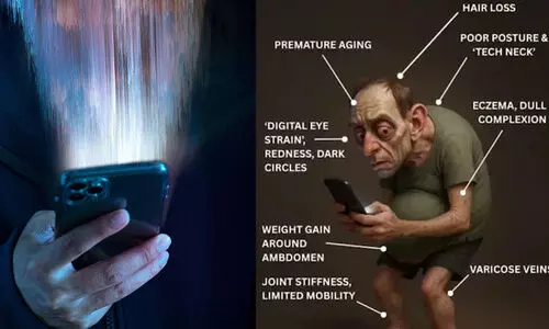 നിങ്ങൾ ഫോൺ അഡിക്റ്റ് ആണോ? 25 വർഷത്തിന് ശേഷം നിങ്ങൾ ഇങ്ങനെയിരിക്കും, വൈറലായി എ.ഐ ത്രീഡി മോഡൽ