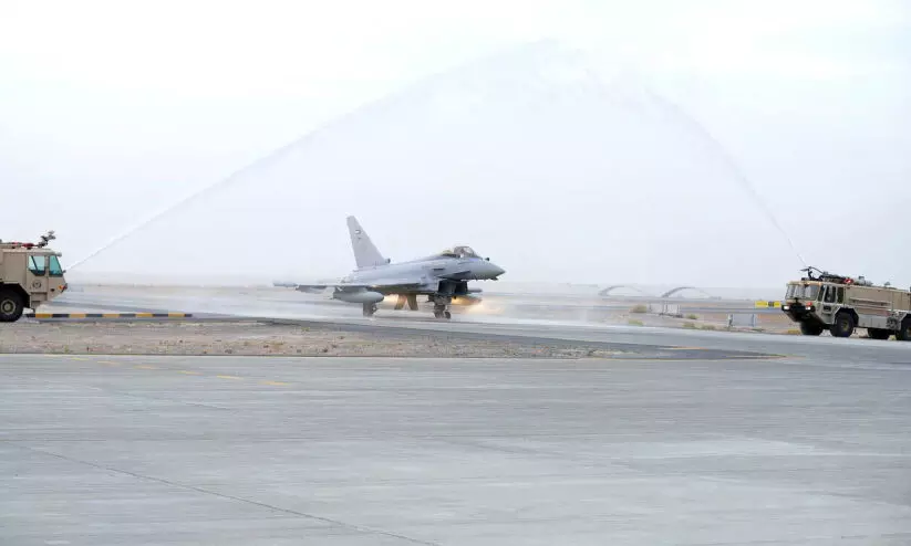 സൈ​ന്യ​ത്തി​ന് ക​രു​ത്താ​യി ര​ണ്ട് യൂ​റോ​ഫൈ​റ്റ​ർ ടൈ​ഫൂ​ൺ കൂ​ടി എ​ത്തി