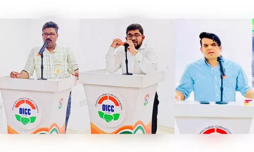 ഇ​ന്ദി​ര ഗാ​ന്ധി​യു​ടെ ച​രി​ത്രം വ​ള​ച്ചൊ​ടി​ക്കാ​ൻ സി.​പി.​എം സം​ഘ് പ​രി​വാ​റി​ന് ചൂ​ട്ടു​പി​ടി​ക്കു​ന്നു -ഒ.​ഐ.​സി.​സി