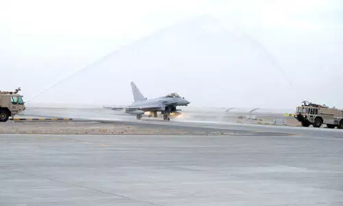 സൈ​ന്യ​ത്തി​ന് ക​രു​ത്താ​യി ര​ണ്ട് യൂ​റോ​ഫൈ​റ്റ​ർ ടൈ​ഫൂ​ൺ കൂ​ടി എ​ത്തി