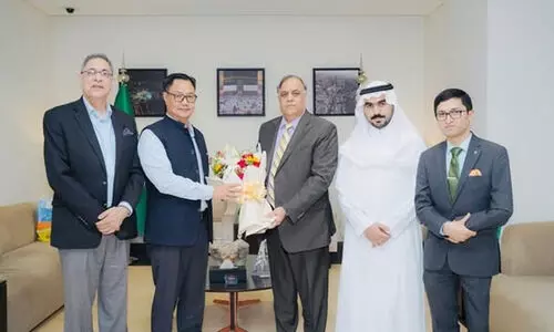 കേന്ദ്ര പാർലമെന്ററി കാര്യ-ന്യൂനപക്ഷ ക്ഷേമ മന്ത്രി കിരണ്‍ റിജിജു ജിദ്ദയിലെത്തി