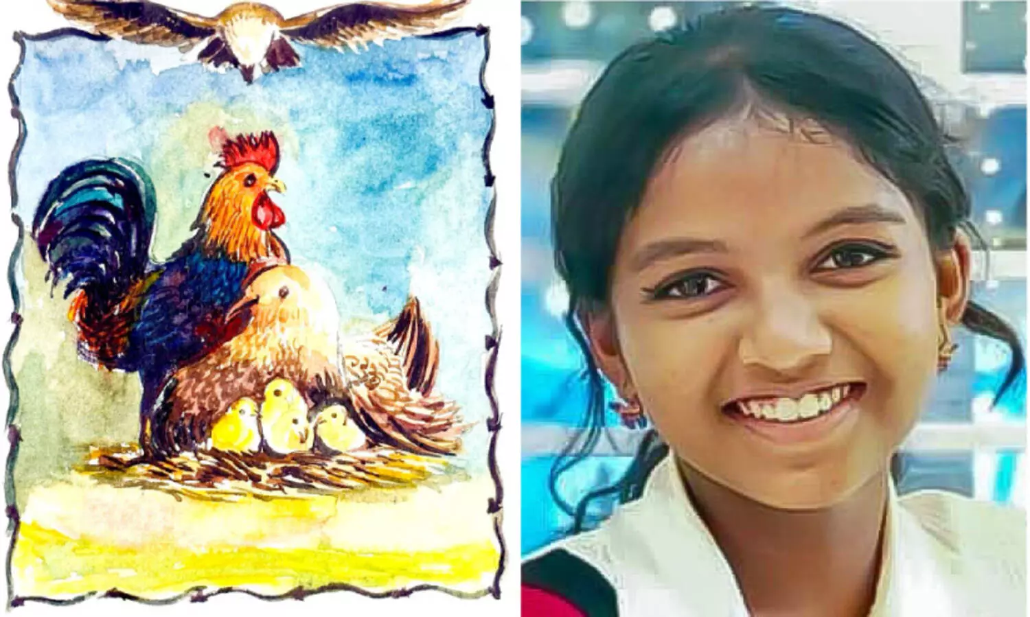 ‘അമ്മ കരുതലായി’ ശിശുദിനസ്റ്റാമ്പിൽ തെളിയുക വൈഗയുടെ വര