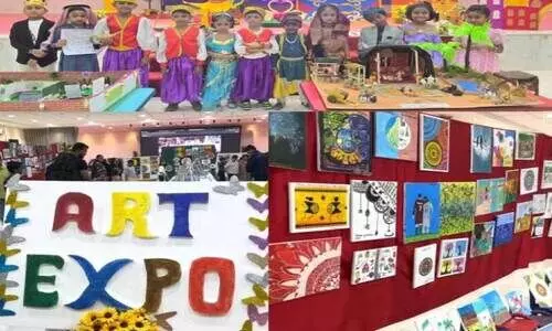 അ​ൽ യാ​സ്മി​ൻ സ്കൂ​ളി​ൽ ആ​ർ​ട്ട് എ​ക്സ്പോ