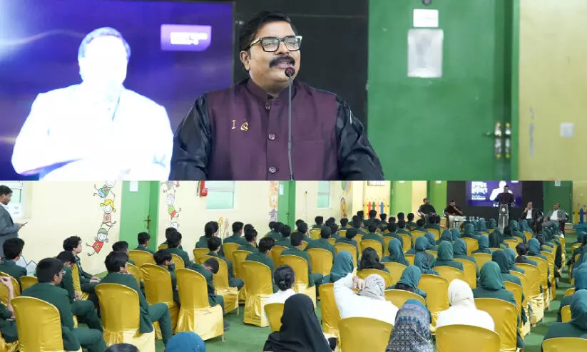 അലിഫ് വിദ്യാർഥികളുമായി സംവദിച്ച് ഗ്രാൻഡ് മാസ്റ്റർ ജി.എസ്. പ്രദീപ് അലിഫ് വിദ്യാർഥികളുമായി സംവദിച്ച് ഗ്രാൻഡ് മാസ്റ്റർ ജി.എസ്. പ്രദീപ്