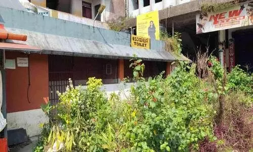 റാന്നി കംഫർട്ട് സ്റ്റേഷൻ അടഞ്ഞുകിടക്കുന്നു; പൂന്തോട്ടം കാടുപിടിച്ചു