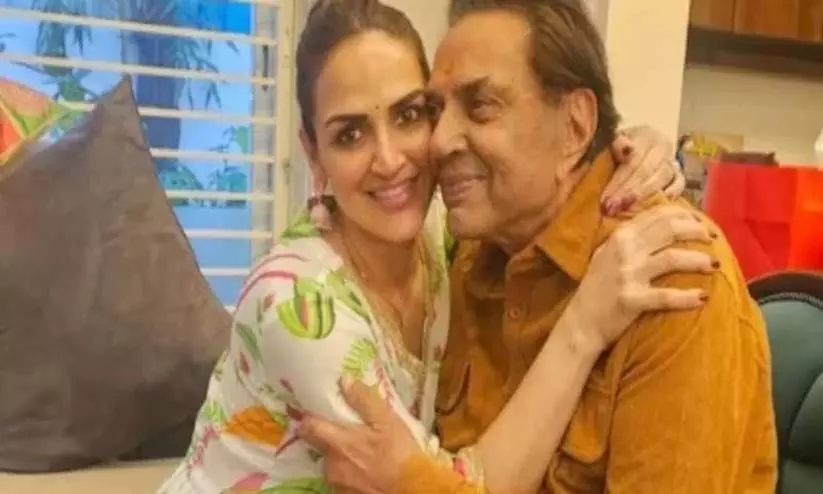 Isha Deol, Dharmendra