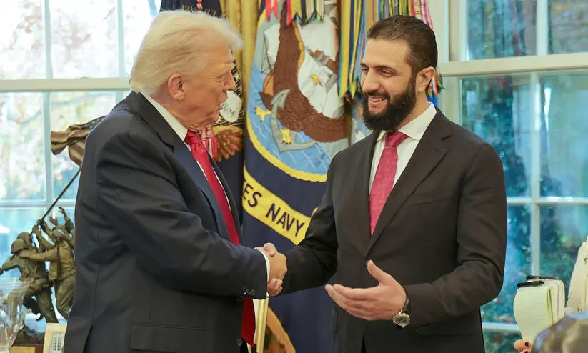 Ahmed al-Sharaa and Trump