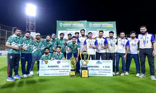 യാംബു ഫൈറ്റേഴ്സ് കണ്ണൂർ എഫ്.സി ക്രിക്കറ്റ് മത്സരം; എച്ച്.എം.ആർ സ്ട്രൈക്കേഴ്സ് ടീം ജേതാക്കൾ