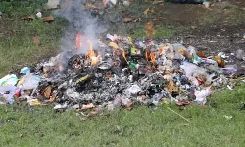 burning waste