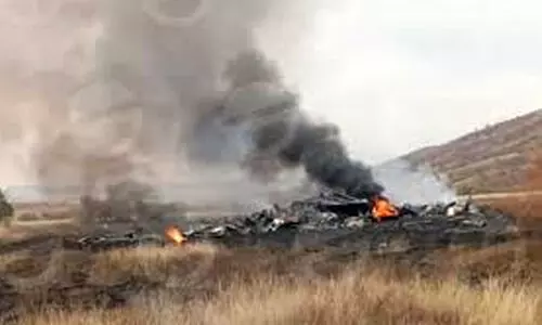 തുർക്കിയയുടെ സൈനിക വിമാനം തകർന്നു; വി​മാ​ന​ത്തി​ൽ 20 പേ​ർ