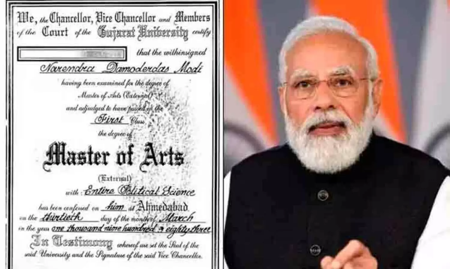 മോദിയുടെ ബിരുദം: ഡൽഹി സർവകലാശാലക്ക് മൂന്നാഴ്ച സമയം