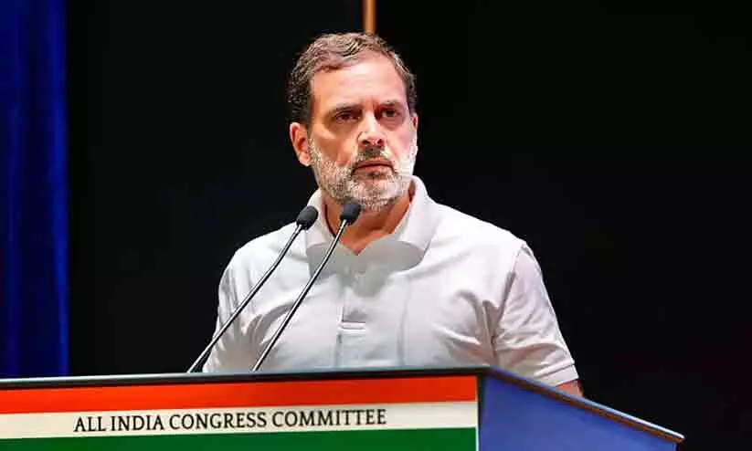 BJP, EC openly stealing votes: Rahul Gandhi shares post claiming same person casting vote in multiple polls BJP, EC openly stealing votes: Rahul Gandhi shares post claiming same person casting vote in multiple polls