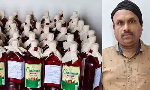 108 liters of Mahe liquor seized; one person arrested