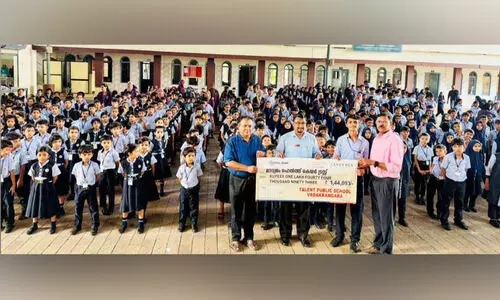 രോ​ഗി​ക​ൾ​ക്ക് വ​ട​ക്കാ​ങ്ങ​ര ടാ​ല​ന്റ് പ​ബ്ലി​ക് സ്കൂ​ൾ വി​ദ്യാ​ർ​ഥി​ക​ളു​ടെ കൈ​ത്താ​ങ്ങ്