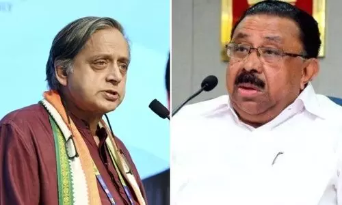 നെഹ്റു കുടുംബത്തിന്റെ ഔദാര്യത്തിലാണ് തരൂർ വന്നത്, ഒരുതുള്ളി വിയർപ്പു പോലും ഒഴുകിയിട്ടില്ല -എം.എം. ഹസൻ