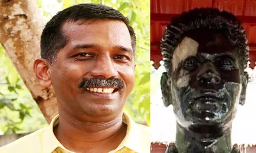Latheesh B. Chandran Krishna Pillai memorial demolition