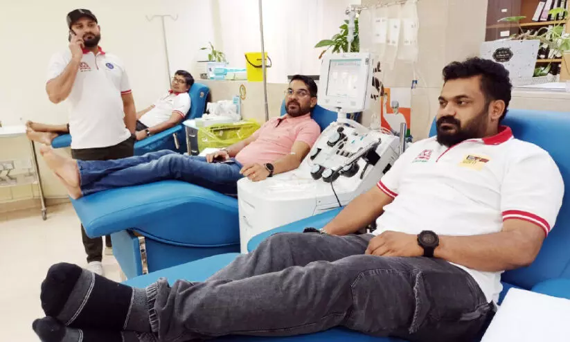 ര​ക്ത​ദാ​ന ക്യാ​മ്പ് സം​ഘ​ടി​പ്പി​ച്ചു