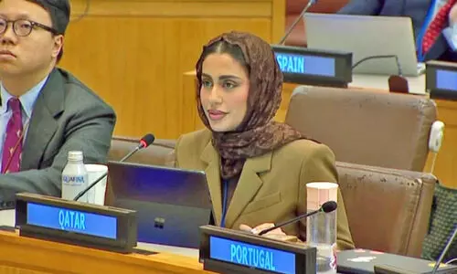 യു.​എ​ൻ വേ​ദി​യി​ൽ ഫ​ല​സ്തീ​ൻ ഐ​ക്യ​ദാ​ർ​ഢ്യം ആ​വ​ർ​ത്തി​ച്ച് ഖ​ത്ത​ർ